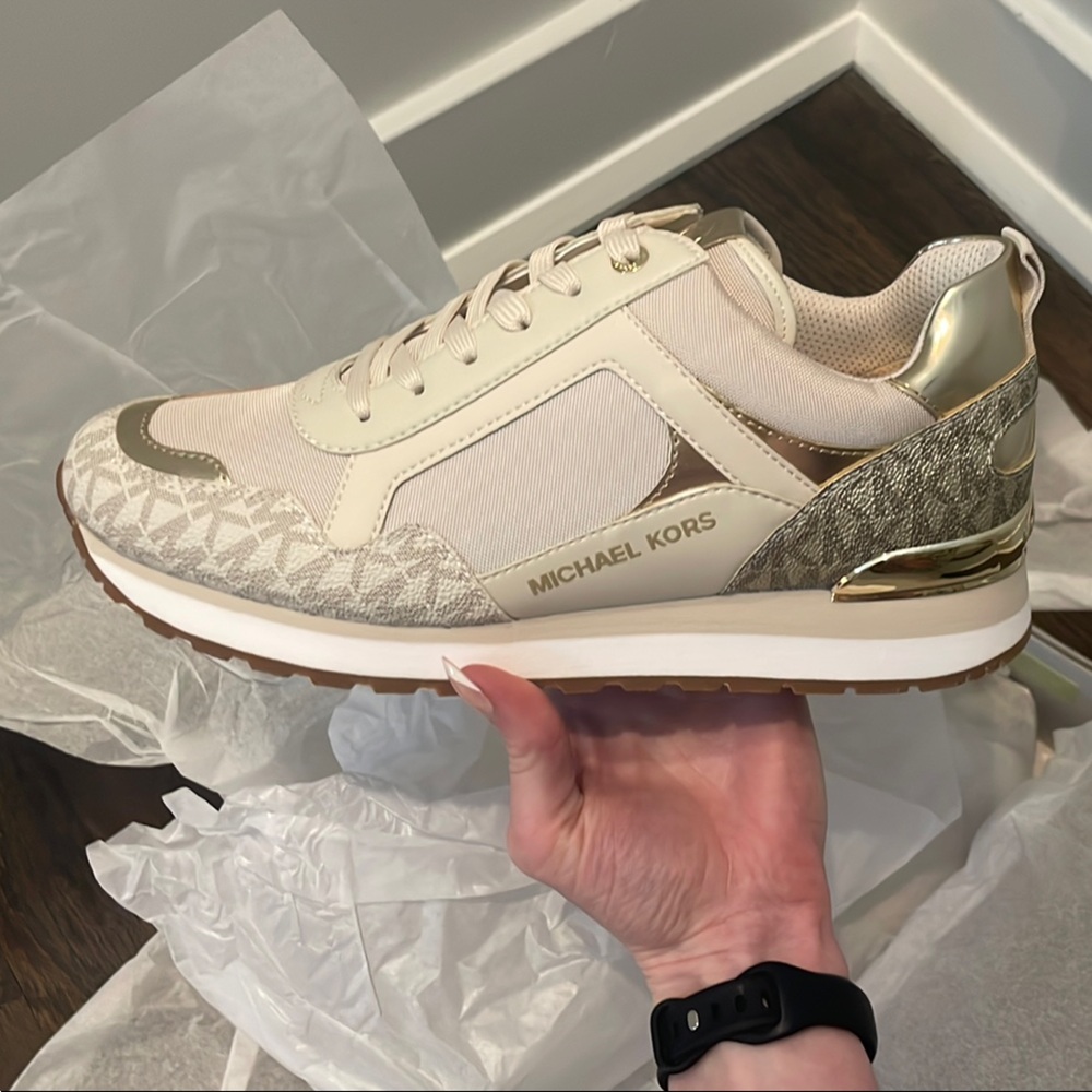 Michael Kors Beige and Cream Sneakers - New with Box